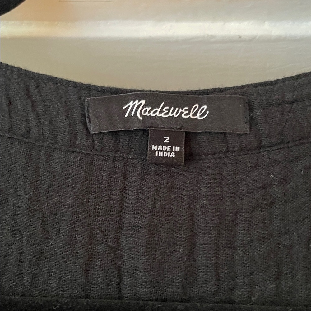 Madewell Lightspun Button Front Tiered Midi Dress | Size 2 | NWOT - Picture 4 of 5